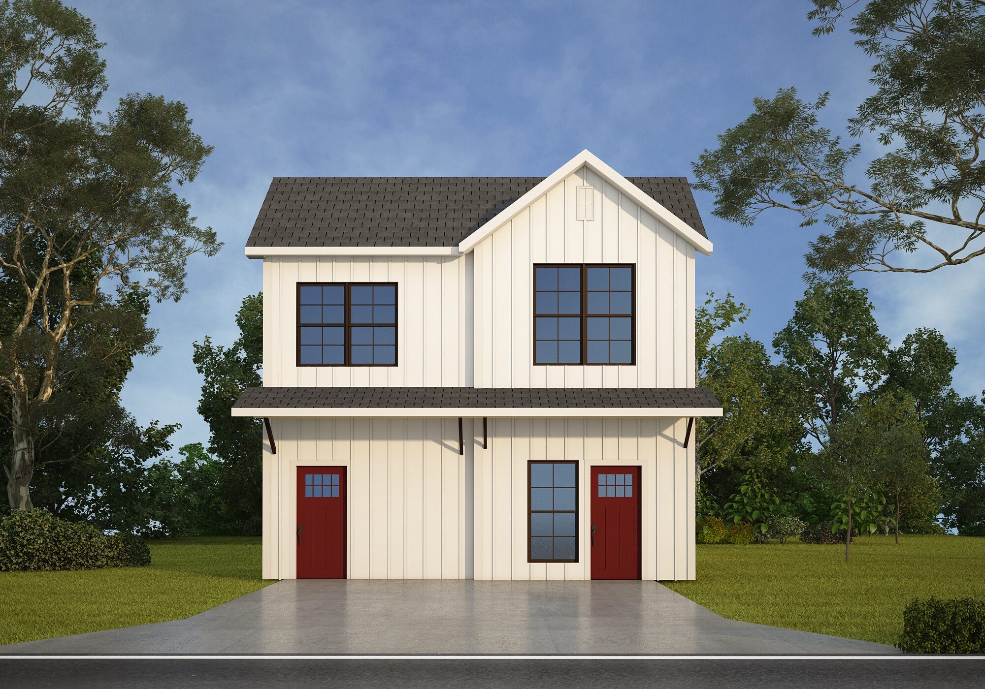 Morden Farmhouse 2 - Stacked Duplex